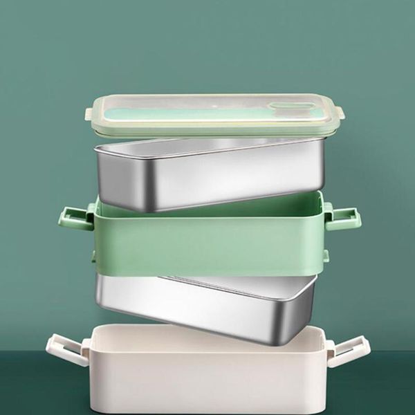 dinnerware sets 1pc stainless steel lunch box japanese style bento double-layer container
dinnerware sets 1pc stainless steel lunch box japanese style bento double-layer container