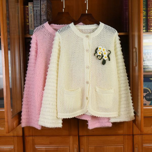 women's sweaters wool knitted jacket 45% of c669 female hollow cardigans the japanese style, White;black
women's sweaters wool knitted jacket 45% of c669 female hollow cardigans the japanese style, White;black