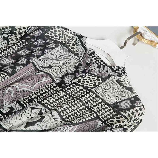 dress 2021 fashion women's early spring print vintage stand collar 3 / 4 sleeve silk, Black;gray
dress 2021 fashion women's early spring print vintage stand collar 3 / 4 sleeve silk, Black;gray