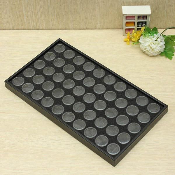 nail art kits 50 pots manicure empty glitter dust powder jewelry display box cases decorations storage plate tool nn