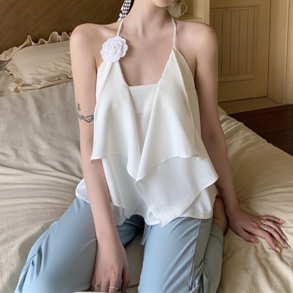 women's tanks & camis summer y2k crop vest women korean designer backless sweet mini satin female casual irregular party beach strap to, White
women's tanks & camis summer y2k crop vest women korean designer backless sweet mini satin female casual irregular party beach strap to, White