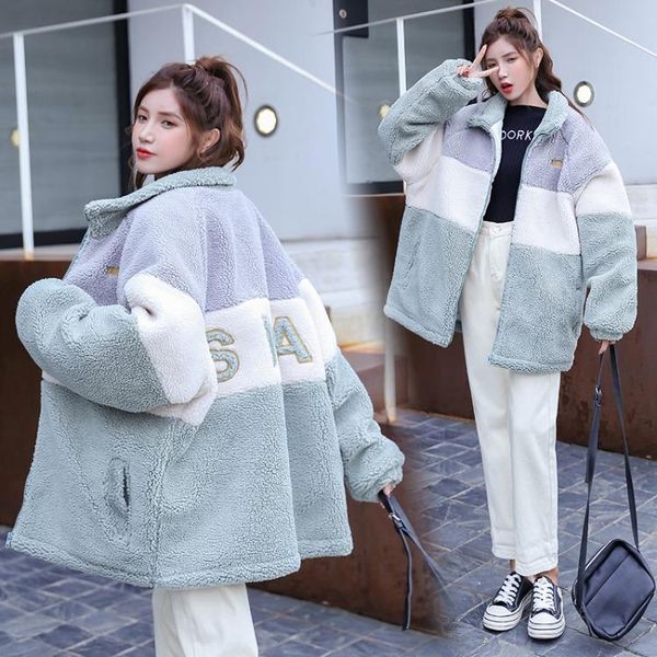 women's jackets fnoce 2021 winter plus velvet fashion young cute patchwork full sleeve zipper loose warm coats and, Black;brown
women's jackets fnoce 2021 winter plus velvet fashion young cute patchwork full sleeve zipper loose warm coats and, Black;brown
