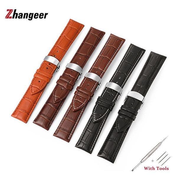 watch bands genuine leather bracelet band double press automatic butterfly buckle brown black cowhide watchbands 12-24mm with tool, Black;brown
watch bands genuine leather bracelet band double press automatic butterfly buckle brown black cowhide watchbands 12-24mm with tool, Black;brown
