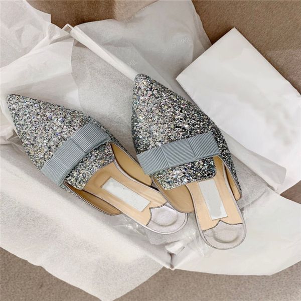designer summer women gala glitter slipper luxury fashion bow slides sandals elegant pointed toe ladies casual shoes, Black
designer summer women gala glitter slipper luxury fashion bow slides sandals elegant pointed toe ladies casual shoes, Black