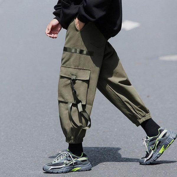 men's pants fashion jogger harajuku multi-pocket style trousers hip hop autumn streetwear casual elastic harem y l7c5, Black
men's pants fashion jogger harajuku multi-pocket style trousers hip hop autumn streetwear casual elastic harem y l7c5, Black
