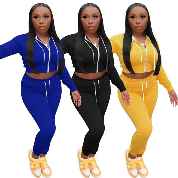 women's two piece pants 74d8283 autumn winter women casual solid color hooded long sleeve zipper movement set, White
women's two piece pants 74d8283 autumn winter women casual solid color hooded long sleeve zipper movement set, White