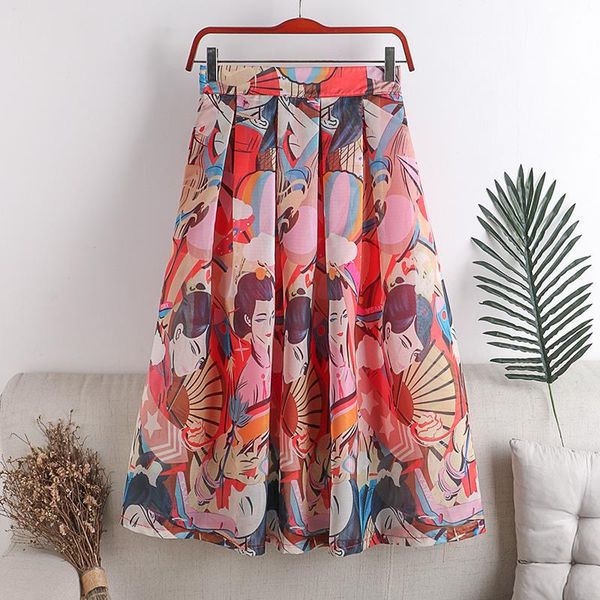 summer woman pleated skirt casual organza elasticity high waist kawaii japanese style vintage print harajuku midi female skirts, Black
summer woman pleated skirt casual organza elasticity high waist kawaii japanese style vintage print harajuku midi female skirts, Black