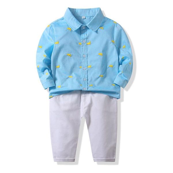 clothing sets kimocat baby boy long-sleeved suit, blue shirt + trousers 2-piece spring fashion suit 6 months-3 years, White
clothing sets kimocat baby boy long-sleeved suit, blue shirt + trousers 2-piece spring fashion suit 6 months-3 years, White