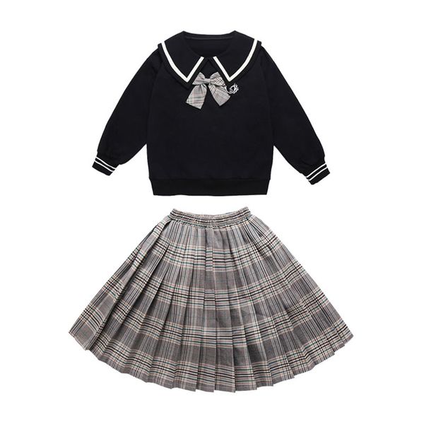 girls clothing suits sweatshirts + dress 2pcs kids spring autumn cotton shool formal sport teenagers outwear, White
girls clothing suits sweatshirts + dress 2pcs kids spring autumn cotton shool formal sport teenagers outwear, White