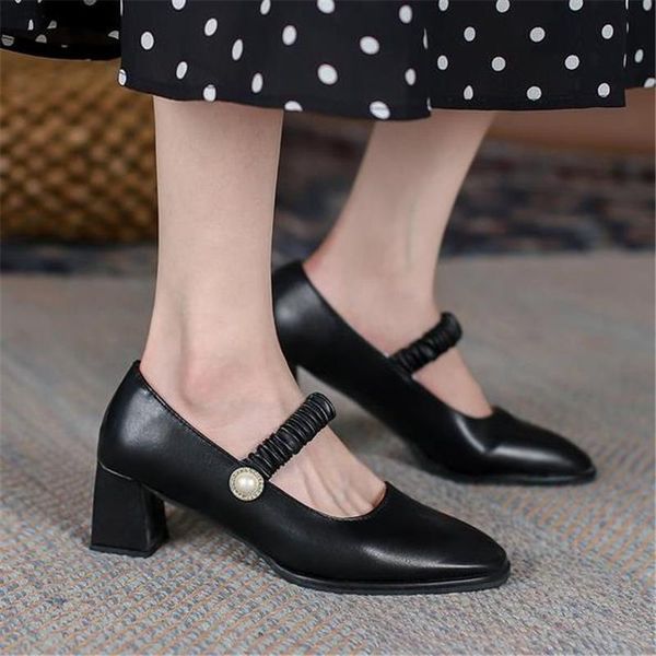 dress shoes 2021 women pumps comfortable low-heeled summer fashion sandals square head apricot woman office leather female, Black
dress shoes 2021 women pumps comfortable low-heeled summer fashion sandals square head apricot woman office leather female, Black