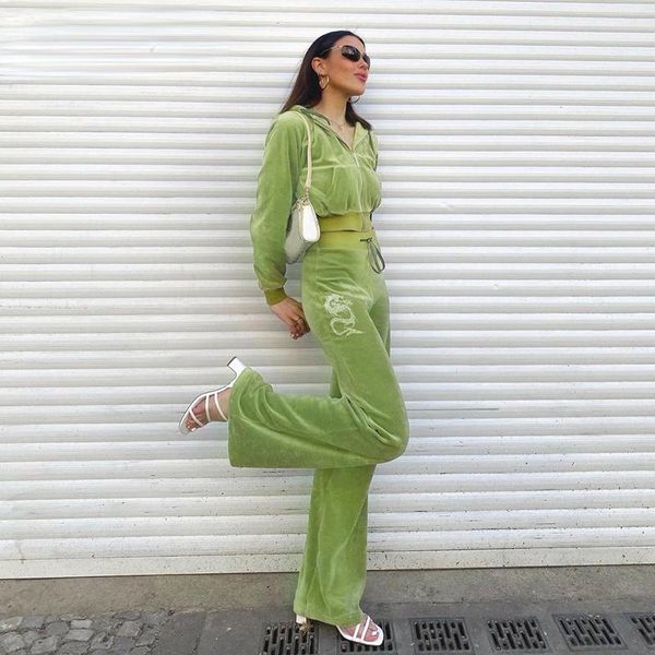 women's two piece pants autumn winter dragon print velvet tracksuit cropped jacket and set women casual fashion outfit ladies, White
women's two piece pants autumn winter dragon print velvet tracksuit cropped jacket and set women casual fashion outfit ladies, White