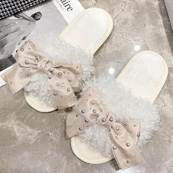 autumn winter women house slippers faux fur bow warm shoes sweet lady open toe flats indoor slides soft non-slip home floor shoe, Black
autumn winter women house slippers faux fur bow warm shoes sweet lady open toe flats indoor slides soft non-slip home floor shoe, Black