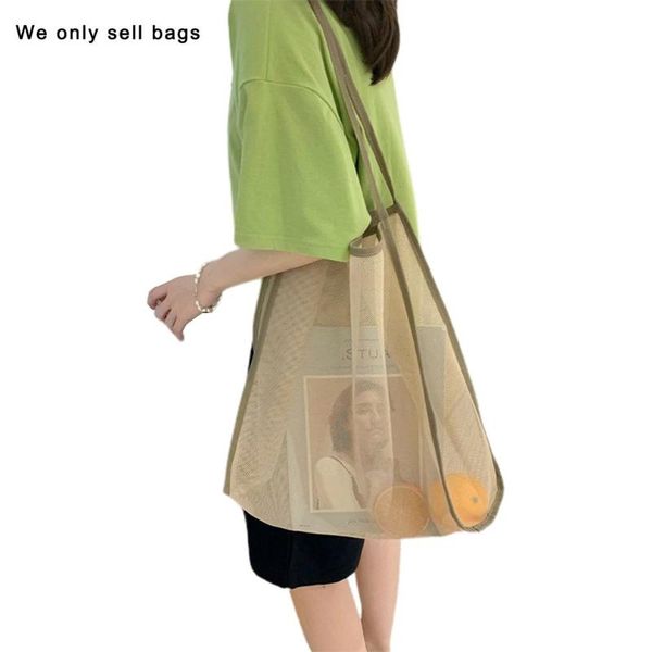 storage bags transparent mesh one-shoulder beach shopping bag handbag practical capacity fashionable
storage bags transparent mesh one-shoulder beach shopping bag handbag practical capacity fashionable