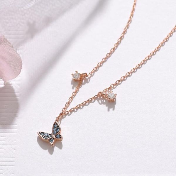 chokers blue butterfly clavicle chain rose gold fresh cute simple student gift 925 sterling silver temperament female necklace sne312, Golden;silver
chokers blue butterfly clavicle chain rose gold fresh cute simple student gift 925 sterling silver temperament female necklace sne312, Golden;silver
