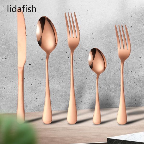 lidafish stainless steel cutlery set rose gold tableware 16/20pcs/set flatware dinnerware spoon eco friendly knife sets
lidafish stainless steel cutlery set rose gold tableware 16/20pcs/set flatware dinnerware spoon eco friendly knife sets