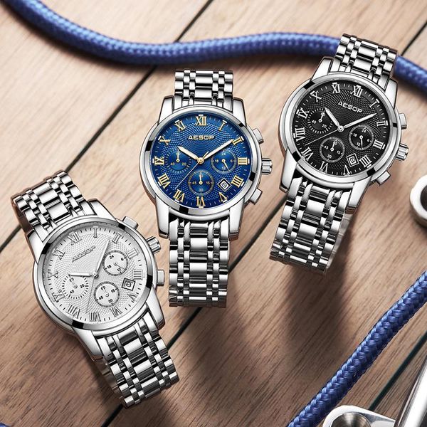 wristwatches aesop men watch quartz wristwatch sport stainless steel band male clock wrist srelogio masculino hodinky 1010g, Slivery;brown
wristwatches aesop men watch quartz wristwatch sport stainless steel band male clock wrist srelogio masculino hodinky 1010g, Slivery;brown