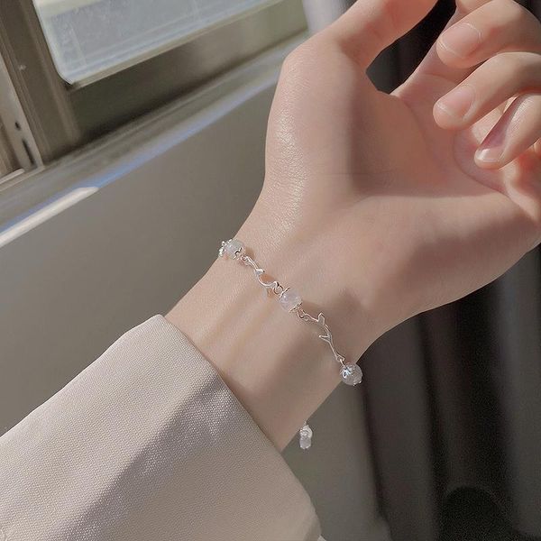 beaded, strands 925 sterling silver branch bracelet & bangles female luxury moonstone charm simple girlfriends gift wedding jewelry, Black
beaded, strands 925 sterling silver branch bracelet & bangles female luxury moonstone charm simple girlfriends gift wedding jewelry, Black