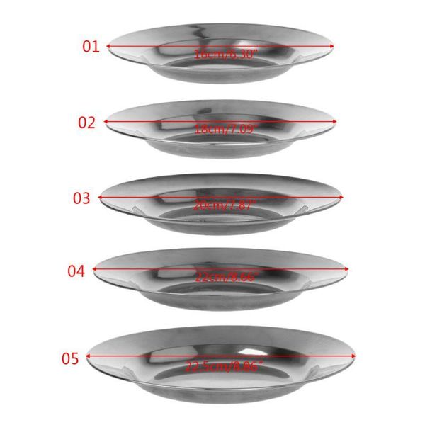 dishes & plates stainless steel round dinner plate dish tray container outdoor camping picnic tableware 16-24cm h9ec
dishes & plates stainless steel round dinner plate dish tray container outdoor camping picnic tableware 16-24cm h9ec