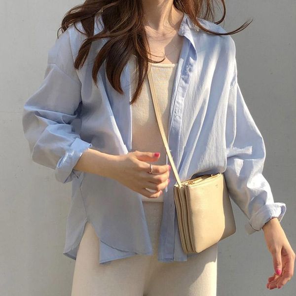 women's blouses & shirts 2021 spring and autumn clothing fashion trend for women, White 
women's blouses & shirts 2021 spring and autumn clothing fashion trend for women, White