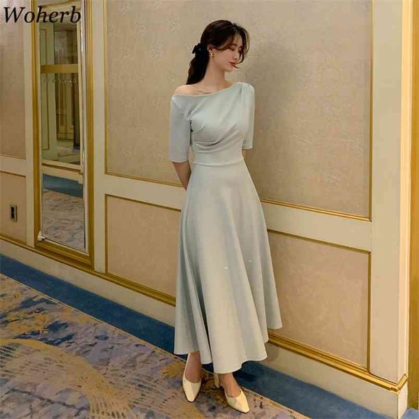 korean chic dress women summer elegant off shoulder vestidos female slim waist temperament party maxi dresses 210519, Black;gray
korean chic dress women summer elegant off shoulder vestidos female slim waist temperament party maxi dresses 210519, Black;gray