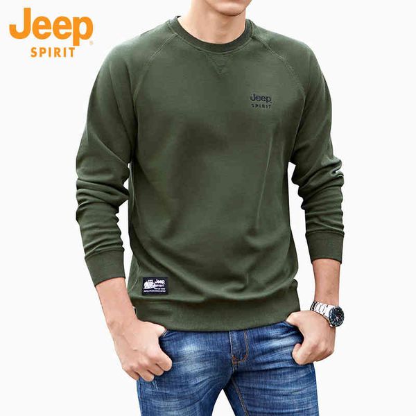 jeep spirit brand spring and autumn round neck long sve bottoming shirt loose large pullover men's coat, Black
jeep spirit brand spring and autumn round neck long sve bottoming shirt loose large pullover men's coat, Black