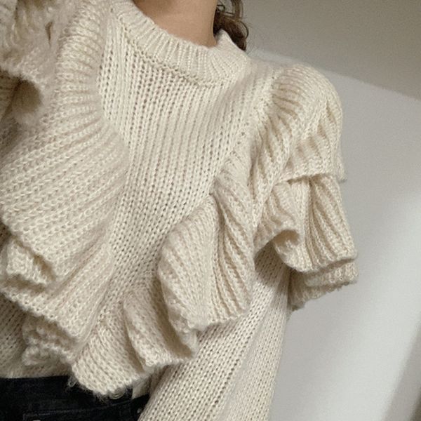 alien kitty 2021 new spring korean style loose sweater women solid knitted pullovers winter warm sweaters plus size pull femme, White;black
alien kitty 2021 new spring korean style loose sweater women solid knitted pullovers winter warm sweaters plus size pull femme, White;black