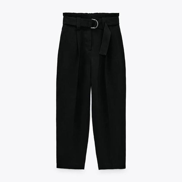 women's pants & capris agong casual women fashion tie belt waist trousers elegant high waisted loose wide leg female ladies, Black;white
women's pants & capris agong casual women fashion tie belt waist trousers elegant high waisted loose wide leg female ladies, Black;white