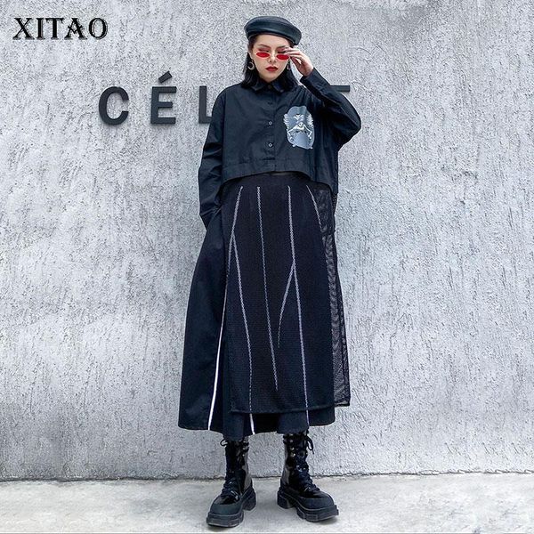 women's blouses & shirts xitao harajuku womens and minority mesh splicing women fashion streetwear shirt long black plus size xj3744, White
women's blouses & shirts xitao harajuku womens and minority mesh splicing women fashion streetwear shirt long black plus size xj3744, White
