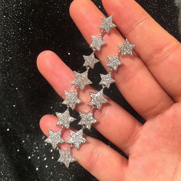 dangle & chandelier cibo sweet wind pentagram long tassel earrings temperamental star copper inlay zircon earpins, Silver
dangle & chandelier cibo sweet wind pentagram long tassel earrings temperamental star copper inlay zircon earpins, Silver