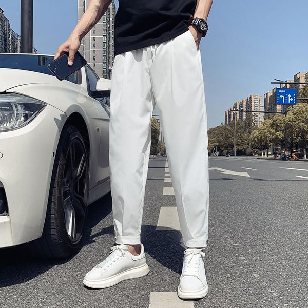 men's pants summer thin casual fashion black and white harem men streetwear loose breathable ice silk mens trousers
men's pants summer thin casual fashion black and white harem men streetwear loose breathable ice silk mens trousers