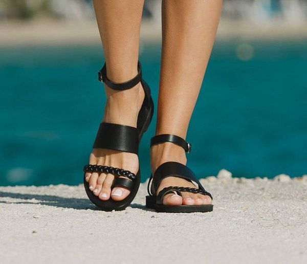sandals shoes women flat with rome 2021 summer open toe one word buckle solid casual beach flats flip flop female, Black
sandals shoes women flat with rome 2021 summer open toe one word buckle solid casual beach flats flip flop female, Black