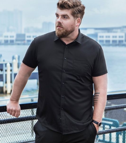 men's casual shirts shirtmen's short sleeve shirt fat men's yh34, White;black
men's casual shirts shirtmen's short sleeve shirt fat men's yh34, White;black