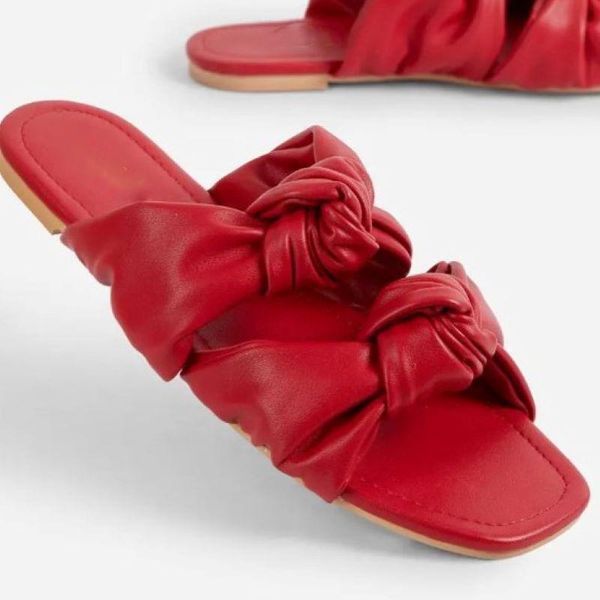slippers 2021 summer women knotted solid color open toe flat sandals outdoor beach shoes fashion plus size 41, Black
slippers 2021 summer women knotted solid color open toe flat sandals outdoor beach shoes fashion plus size 41, Black