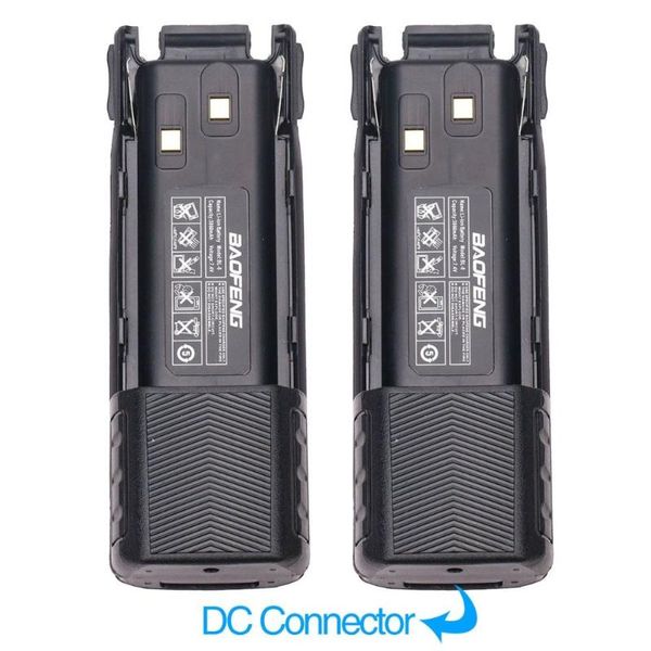 walkie talkie 2pcs baofeng uv-82 bl-8 7.4v 3800mah li-ion battery with dc connector for bf-uv82 uv82 plus radio
walkie talkie 2pcs baofeng uv-82 bl-8 7.4v 3800mah li-ion battery with dc connector for bf-uv82 uv82 plus radio