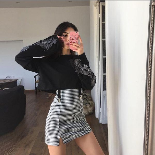 women's hoodies & sweatshirts ins net red long sleeve round and autumn fashion neck loose thin sweater woman, Black
women's hoodies & sweatshirts ins net red long sleeve round and autumn fashion neck loose thin sweater woman, Black