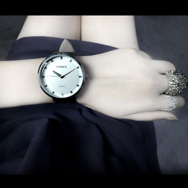 wristwatches 2021 girl gift enmex individualization design wristwatch natural lady creative women fashion quartz clock watch, Slivery;brown
wristwatches 2021 girl gift enmex individualization design wristwatch natural lady creative women fashion quartz clock watch, Slivery;brown