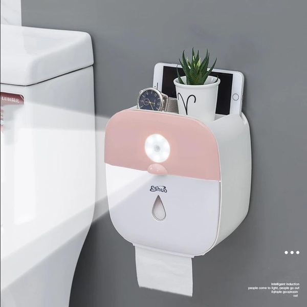 toilet paper holders waterproof holder wall mounted human intelligent sensor lamp bathroom tissue box
toilet paper holders waterproof holder wall mounted human intelligent sensor lamp bathroom tissue box
