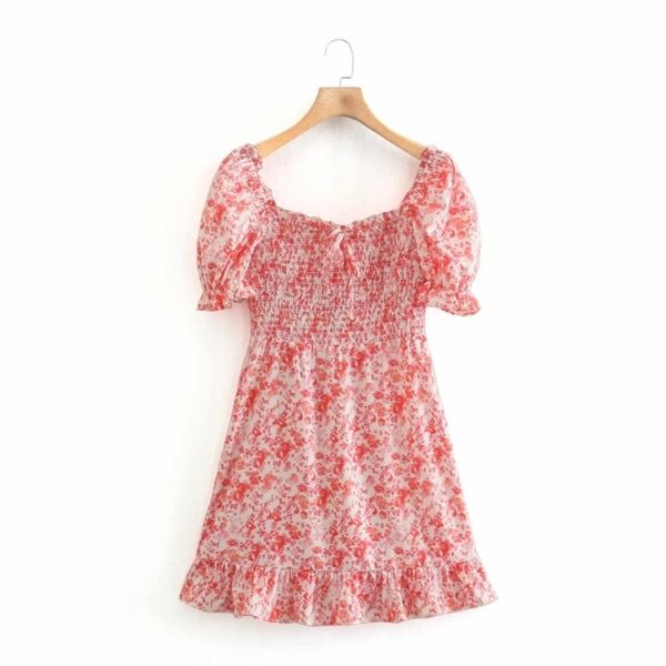 summer women flower printing square collar elastic mini dress female puff sleeve clothes casual lady slim vestido d7602 210430, Black;gray
summer women flower printing square collar elastic mini dress female puff sleeve clothes casual lady slim vestido d7602 210430, Black;gray