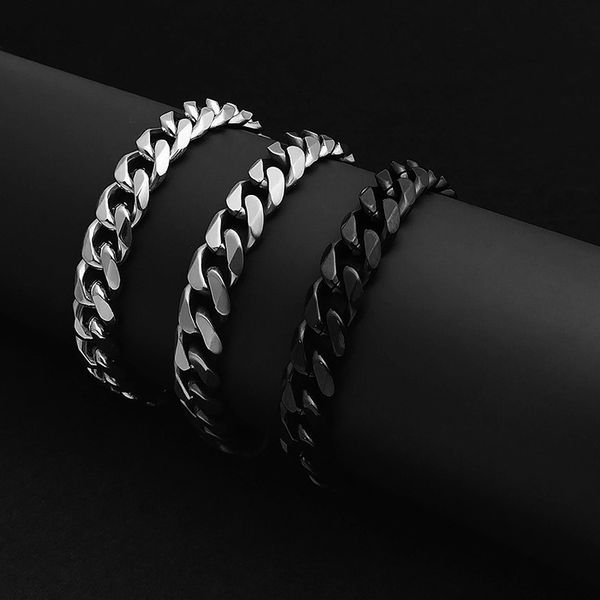 2021 selling titanium clasp bracelet stainless steel button six side grinding hand jewelry, Black
2021 selling titanium clasp bracelet stainless steel button six side grinding hand jewelry, Black
