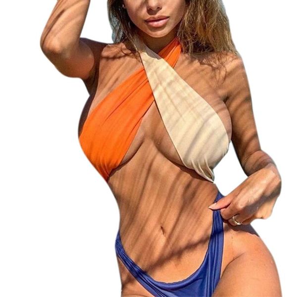 one-piece suits women summer front cross cutout swimsuit thong bikini ladies beach swimwear n58b
one-piece suits women summer front cross cutout swimsuit thong bikini ladies beach swimwear n58b