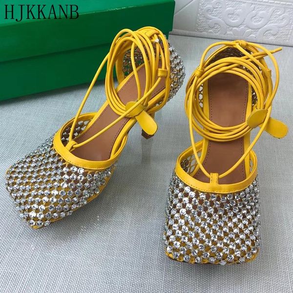 sandals luxury crystal decor air mesh high heel women leather insole square toe ankle strap party ladies size 35-43, Black
sandals luxury crystal decor air mesh high heel women leather insole square toe ankle strap party ladies size 35-43, Black