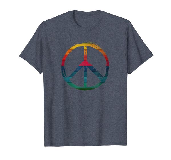 love, peace sign fun retro look gift shirt v1dk, White;black