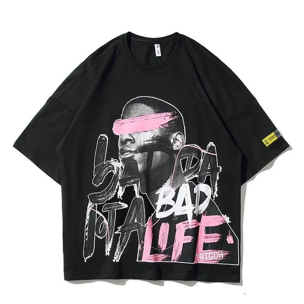 men's t-shirts summer fashion high street punk loose cotton half sleeve hip hop tee harajuku style couple oversized t-shirt, White;black
men's t-shirts summer fashion high street punk loose cotton half sleeve hip hop tee harajuku style couple oversized t-shirt, White;black