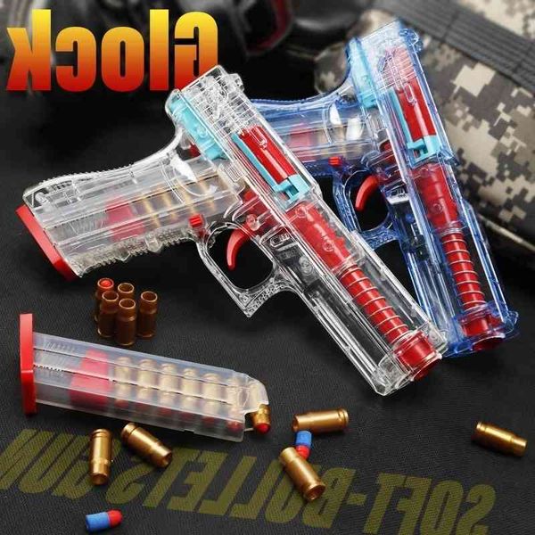 5444transparent glock new loroc soft bullet manual loading shell throwing boy game cs battle toy gun airsoft gun pistol
5444transparent glock new loroc soft bullet manual loading shell throwing boy game cs battle toy gun airsoft gun pistol