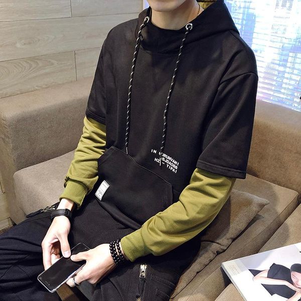 men's hoodies & sweatshirts streetwear mens ribbons casual hooded sweatshirt men 2021 spring pullover, Black
men's hoodies & sweatshirts streetwear mens ribbons casual hooded sweatshirt men 2021 spring pullover, Black