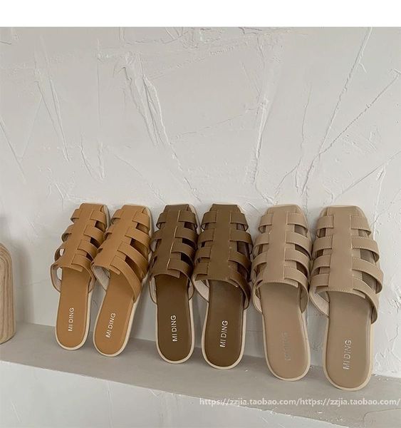 cut out cover toe slippers women weave mules flip flops summer beach shoes woman sandalias square knitted flat slides 2021, Black
cut out cover toe slippers women weave mules flip flops summer beach shoes woman sandalias square knitted flat slides 2021, Black