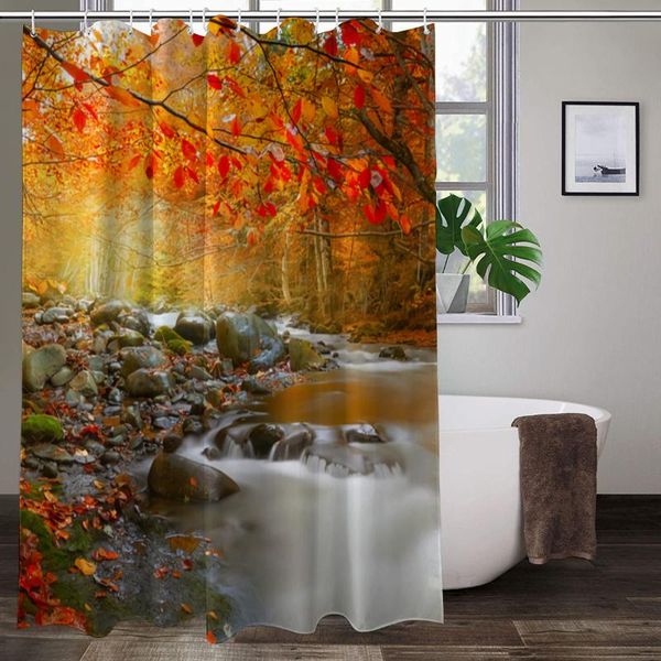 autumn deciduous forest art curtain for bathroom decoration spring green waterproof polyester shower curtains bath decor
autumn deciduous forest art curtain for bathroom decoration spring green waterproof polyester shower curtains bath decor