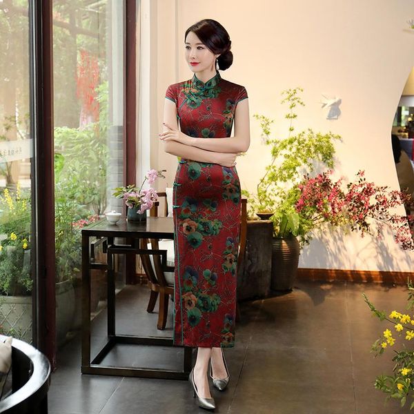 shanghai story chinese women long qipao vintage elegant casual cheongsam lady handmade button quality dress plus size s-3xl ethnic clot, Red
shanghai story chinese women long qipao vintage elegant casual cheongsam lady handmade button quality dress plus size s-3xl ethnic clot, Red