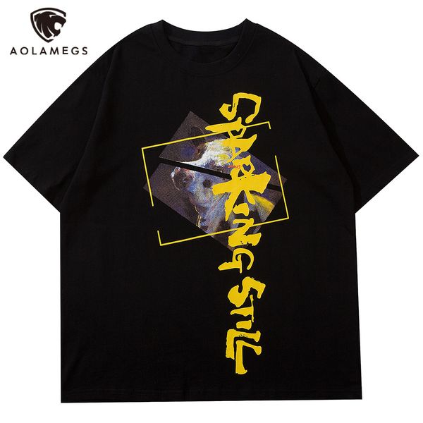 men's polos aolamegs animal male shirt hip hop printed letter oversized t-shirt men will see casual harajuku high street streetwear, White;black
men's polos aolamegs animal male shirt hip hop printed letter oversized t-shirt men will see casual harajuku high street streetwear, White;black