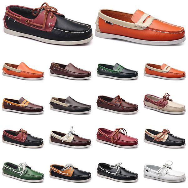 156 womens sneakers sailing shoe mens casual leather shoes black white red green orange brown outdoor trainers size 38-45
156 womens sneakers sailing shoe mens casual leather shoes black white red green orange brown outdoor trainers size 38-45